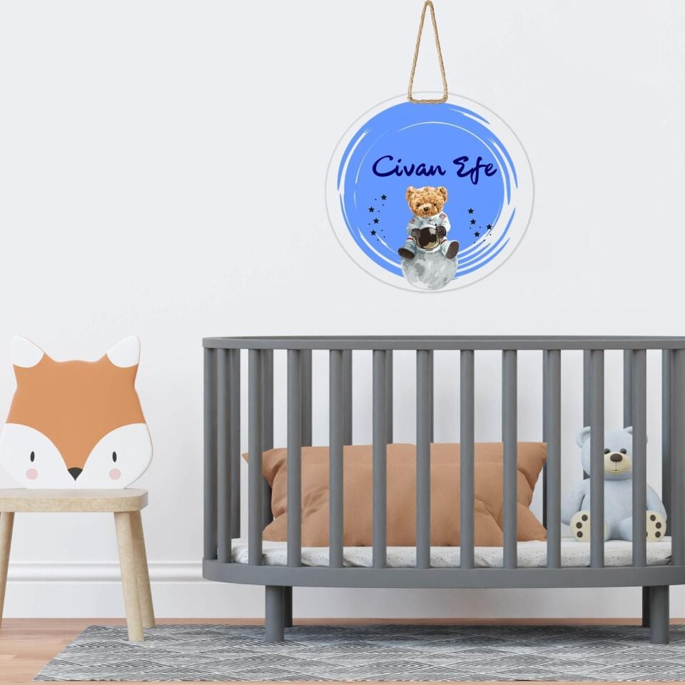 İSME ÖZEL BEBEK ODASI KAPI DUVAR SÜSÜ HASTANE GİRİŞİ KARŞILAMASI YENİ DOĞAN HEDİYELİK