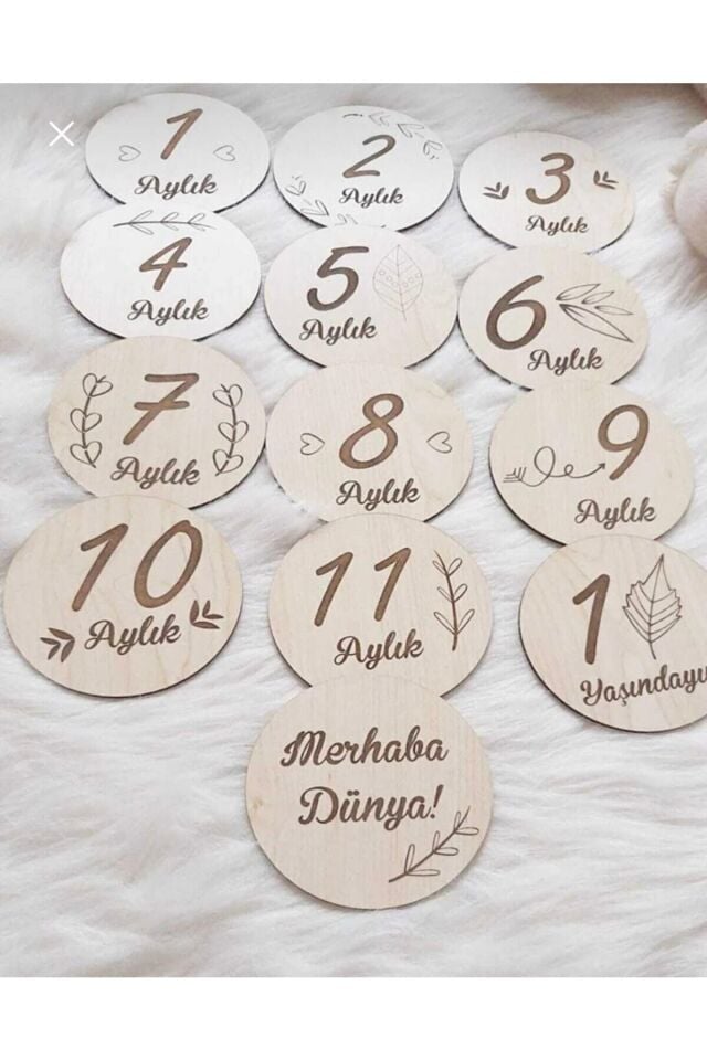 Türkçe Aylık Plak Seti Dekor