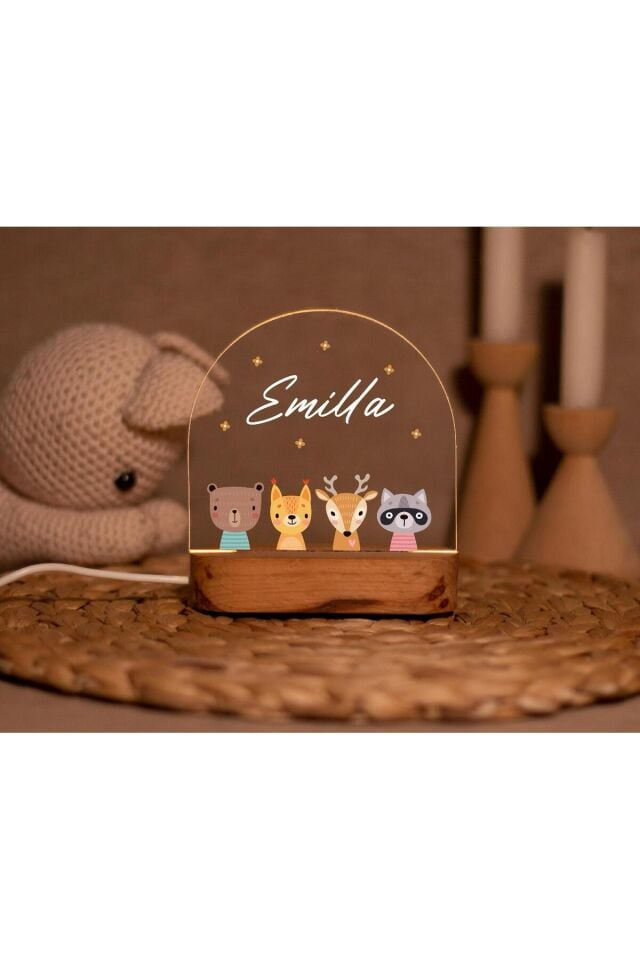 İsme Özel Bebek Odası Gece Lambası – Model 2